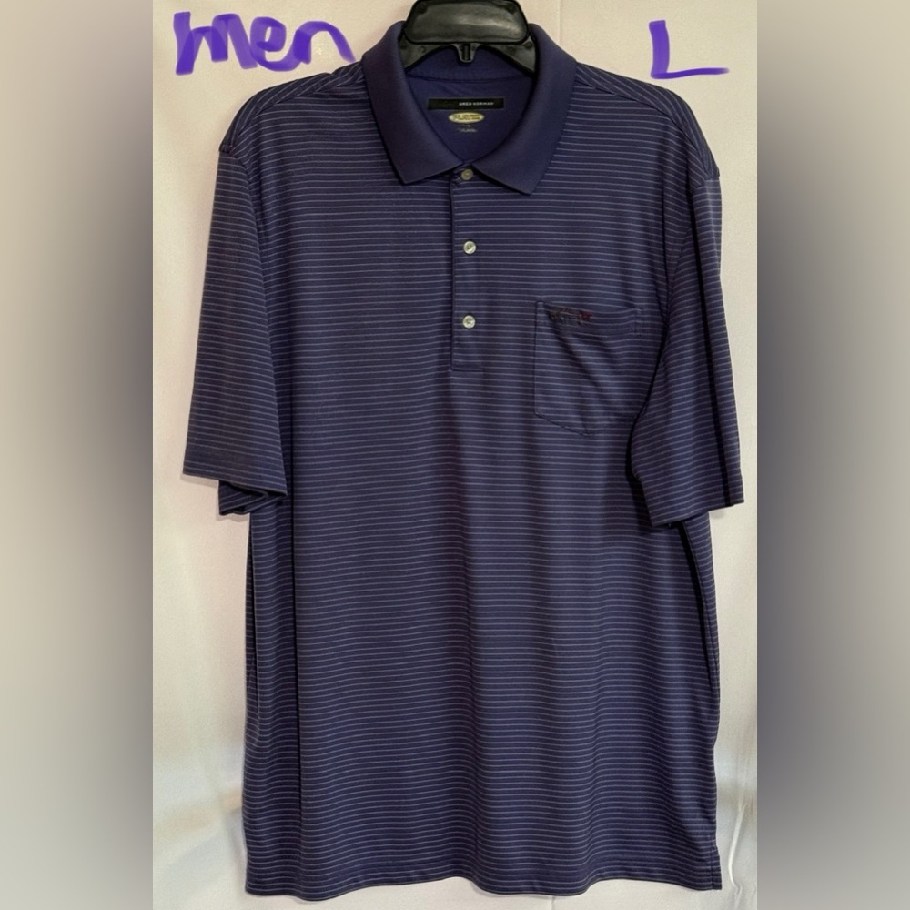 Greg Norman Collection Men's Dark Blue Polo Shirt